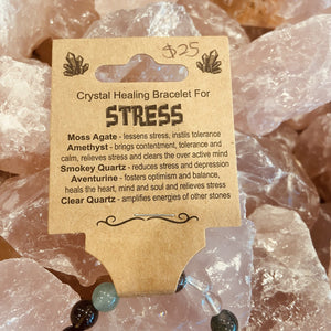 Stress Gemstone Healing Bracelet