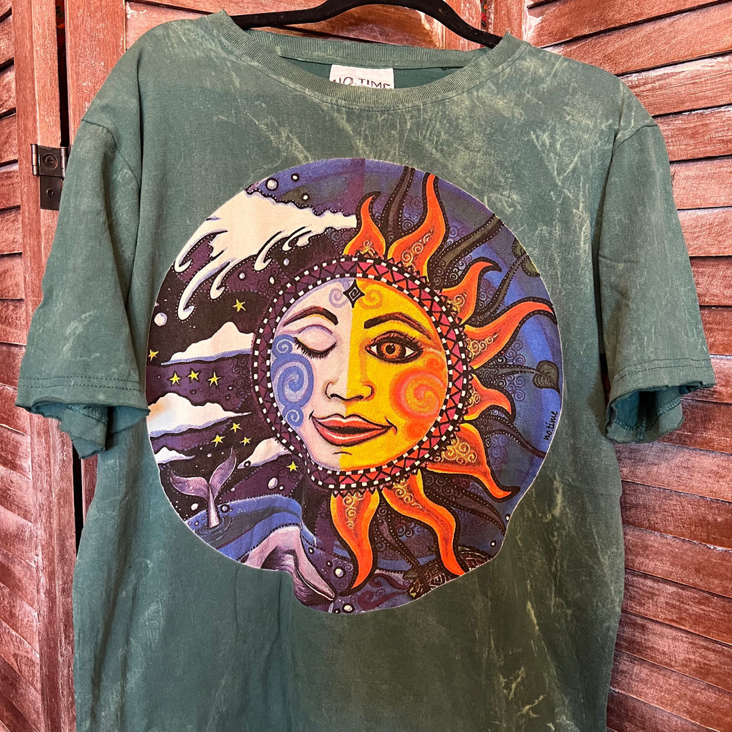 No Time Sun & Moon T Shirt - M