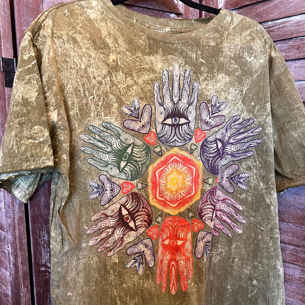 No Time Hands & Eyes T Shirt - Large