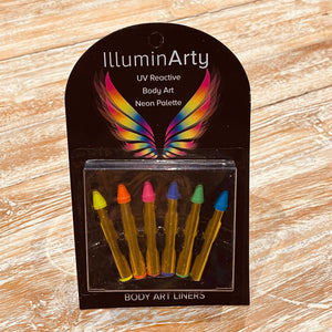 IlluminArty UV Reactive Body Art Neon Palette