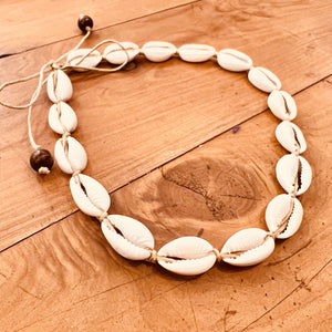 Shell Necklace Choker - White - Ocean Mermaid Vibes