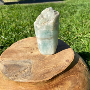 Aquamarine Rough Point  ~ Gemstone for Travel and Luck