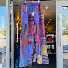 Load image into Gallery viewer, Hippie Patchwork Pants ~ XXL ~ boho ~ festival ~ gypsy ~
