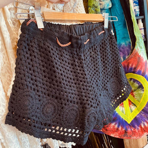 Crochet shorts ~ Free Size ~ boho ~ festival ~ gypsy ~