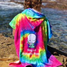 Load image into Gallery viewer, Rainbow Hooded Towel