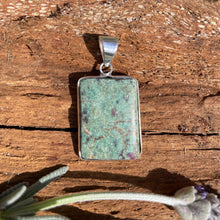 Load image into Gallery viewer, Ruby in Fuschite Silver Plated Pendants