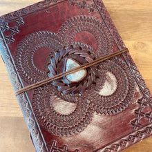 Load image into Gallery viewer, Leather Gemstone Journals Small