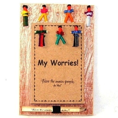 My Worries - Notebook - Pencil & Worry Dolls
