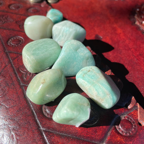 Amazonite Tumbled Stone ~ Spell Work for Health ~ Happiness Positivity & Change