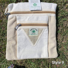 Load image into Gallery viewer, Hemp shoulder bag - Side Satchel, Book Bag, Made In Nepal