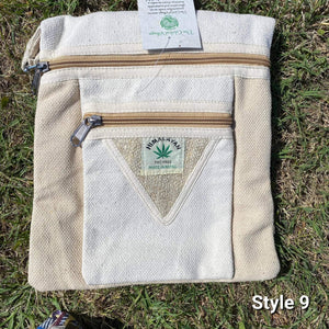 Hemp shoulder bag - Side Satchel, Book Bag, Made In Nepal