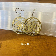 Load image into Gallery viewer, Indian Brass and Silver Boho Earrings