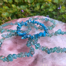 Load image into Gallery viewer, Blue Apatite Chip Bracelet