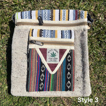 Load image into Gallery viewer, Hemp shoulder bag - Side Satchel, Book Bag, Made In Nepal