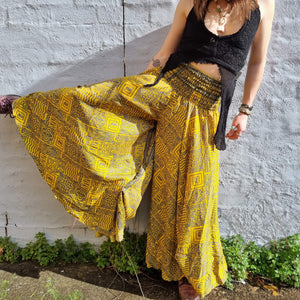 Sari Silk Flare Pants - Australian Stock Amazing Prices