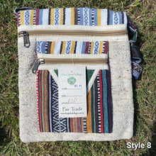 Load image into Gallery viewer, Hemp shoulder bag - Side Satchel, Book Bag, Made In Nepal