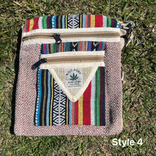 Load image into Gallery viewer, Hemp shoulder bag - Side Satchel, Book Bag, Made In Nepal
