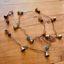 Load image into Gallery viewer, 100cm Long Bells with glass beads on String ~ Travelling Gypsy Vibe #1