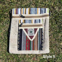 Load image into Gallery viewer, Hemp shoulder bag - Side Satchel, Book Bag, Made In Nepal